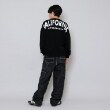 グラソス(GLAZOS)の【毛玉になりにくいしっかり素材】バックワイドロゴプリントビッグトレーナー3