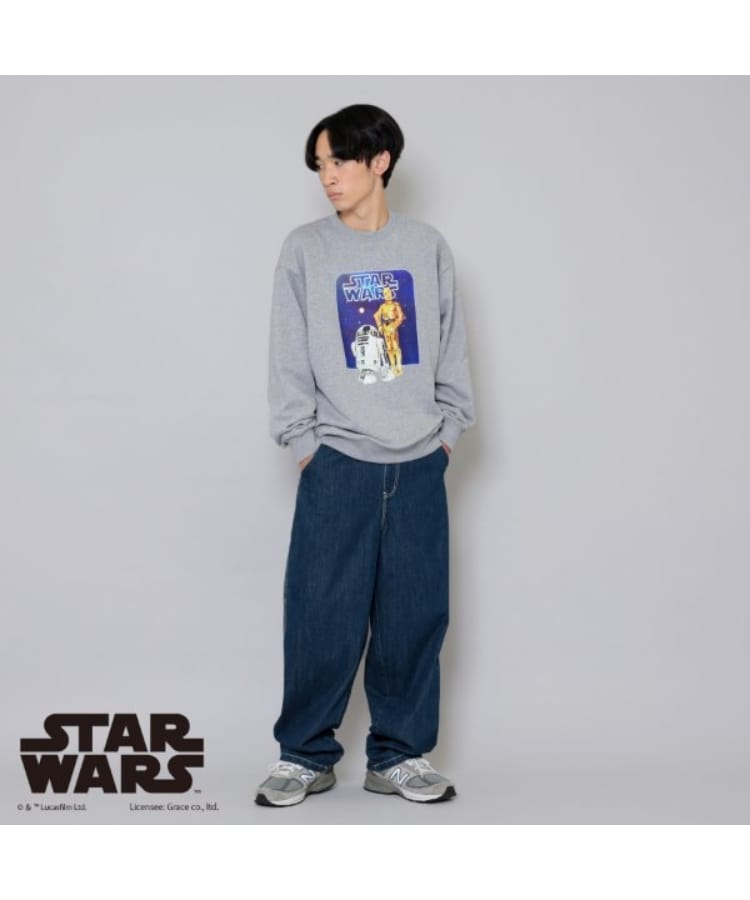 グラソス(GLAZOS)の【STAR WARS】R2-D2 & C-3PO / フロントプリントトレーナー1