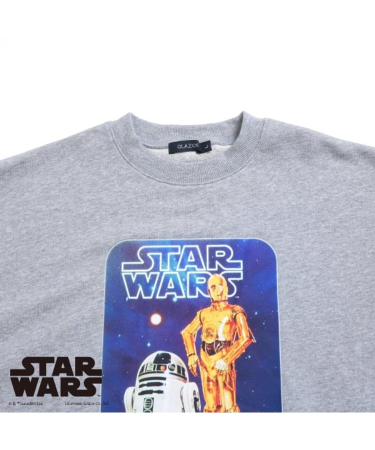 グラソス(GLAZOS)の【STAR WARS】R2-D2 & C-3PO / フロントプリントトレーナー2
