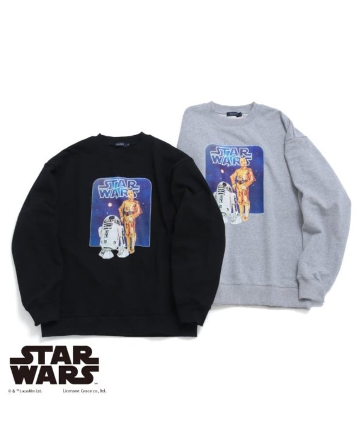 グラソス(GLAZOS)の【STAR WARS】R2-D2 & C-3PO / フロントプリントトレーナー7