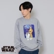 グラソス(GLAZOS)の【STAR WARS】R2-D2 & C-3PO / フロントプリントトレーナー グレー(112)