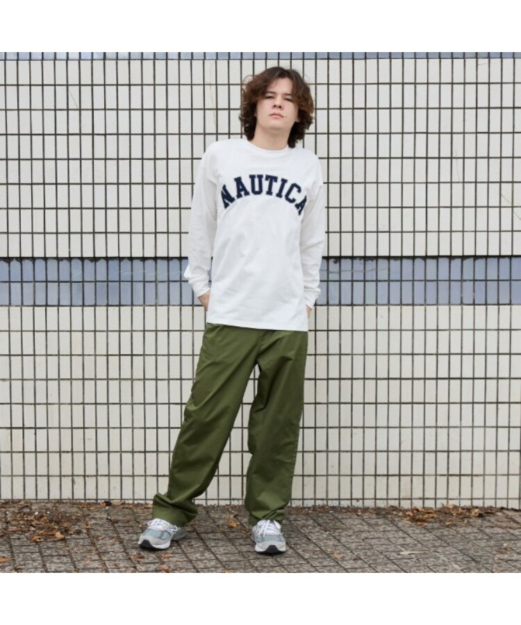 グラソス(GLAZOS)の【NAUTICA】フロントロゴアップリケ刺繍長袖Tシャツ2
