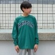 グラソス(GLAZOS)の【NAUTICA】フロントロゴアップリケ刺繍長袖Tシャツ グリーン(022)