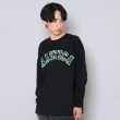 グラソス(GLAZOS)の【NAUTICA】フロントロゴアップリケ刺繍長袖Tシャツ ブラック(219)