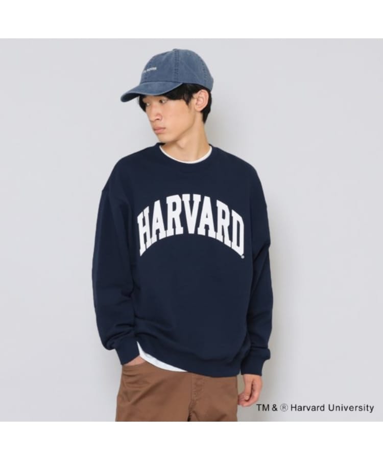 グラソス(GLAZOS)の【HARVARD】フロントアーチロゴプリントトレーナー ネイビー(094)