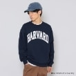 グラソス(GLAZOS)の【HARVARD】フロントアーチロゴプリントトレーナー ネイビー(094)