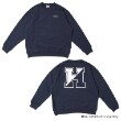 グラソス(GLAZOS)の【HARVARD】バックロゴプリントトレーナー ネイビー(094)