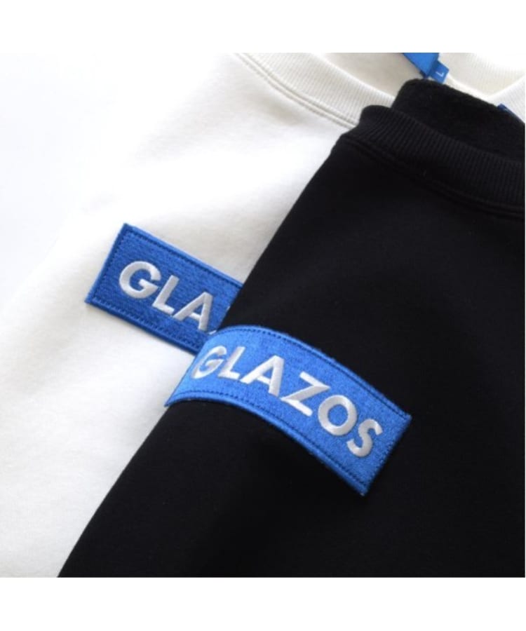 グラソス(GLAZOS)の【あったか】裏起毛・ボックス刺繍ロゴトレーナー3