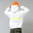 グラソス(GLAZOS)の【あったか】裏起毛・バックリフレクタープリントパーカー ホワイト(001)