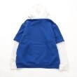 グラソス(GLAZOS)の【あったか】裏起毛・袖レイヤードフロントプリントパーカー11