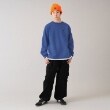 グラソス(GLAZOS)の【毛玉になりにくいしっかり暖か素材】裏起毛・フロントボブ刺繍トレーナー1