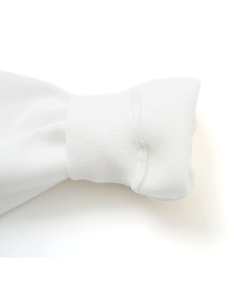 グラソス(GLAZOS)の【毛玉になりにくいしっかり暖か素材】裏起毛・アップリケ刺繍ビッグトレーナー3