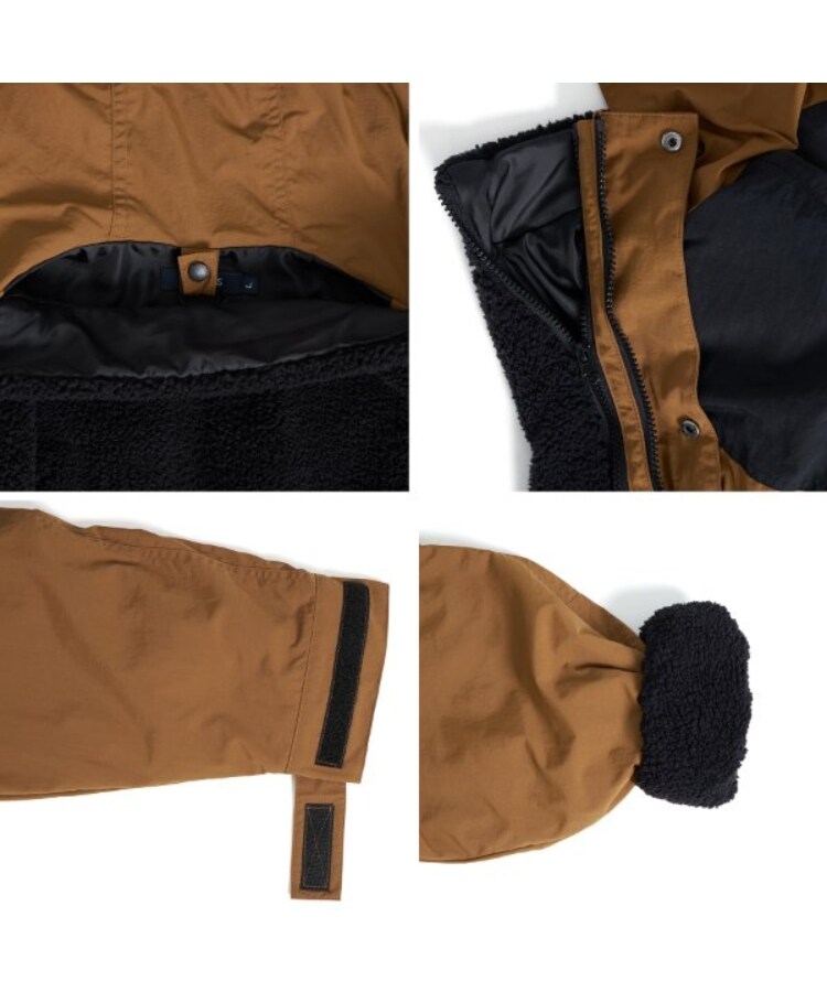 グラソス(GLAZOS)の【撥水】ナイロン・ボアインナー付き３WAYコート10