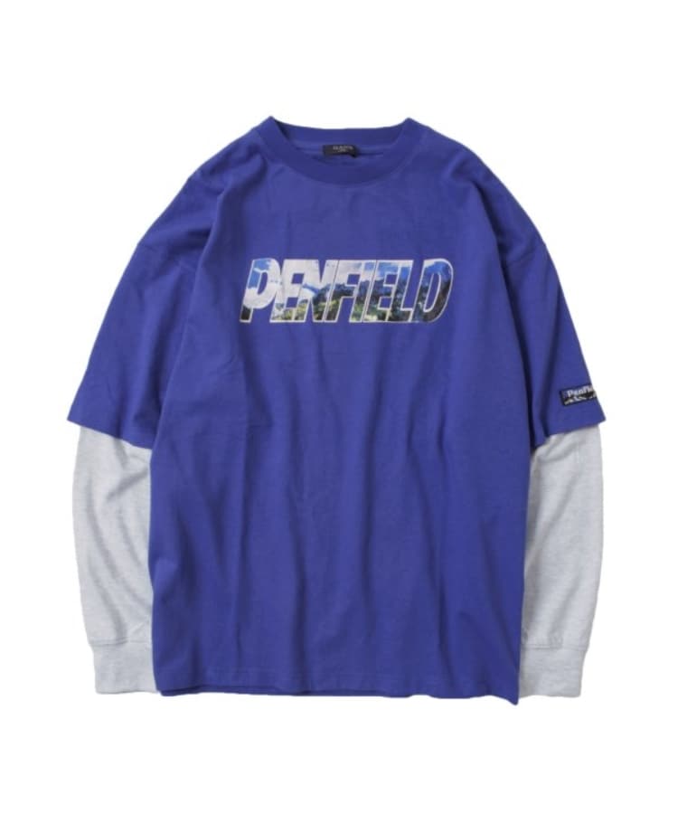 グラソス(GLAZOS)の【Penfield】USAコットン・フロントロゴレイヤードビッグ長袖Tシャツ3
