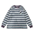 グラソス(GLAZOS)のボーダー・ワンポイント刺繍ポケット付きビッグ長袖Tシャツ6