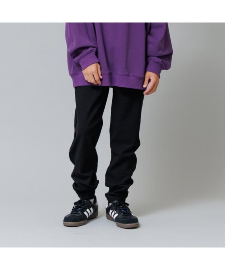 グラソス(GLAZOS)のスーパーストレッチ裏起毛ツイル・ジョガーパンツ ブラック(219)
