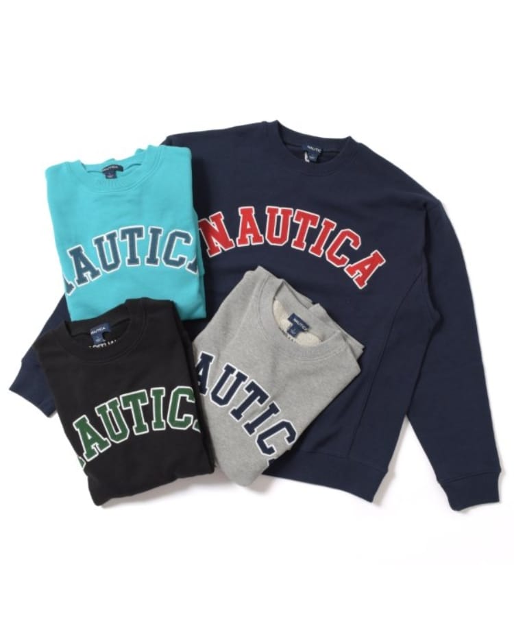 グラソス(GLAZOS)の【NAUTICA】フロントロゴアップリケトレーナー5