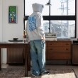 グラソス(GLAZOS)の【速乾・毛玉になりにくい】バックプリントジップアップビッグパーカー3