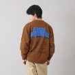 グラソス(GLAZOS)の【速乾・毛玉になりにくい】バックグラフィティビッグトレーナー ブラウン(043)