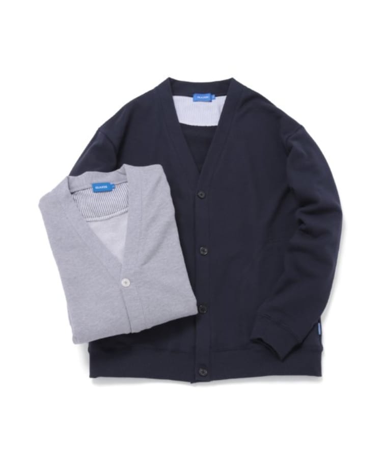 グラソス(GLAZOS)の【速乾・毛玉になりにくい】裏毛・シンプルカーディガン10
