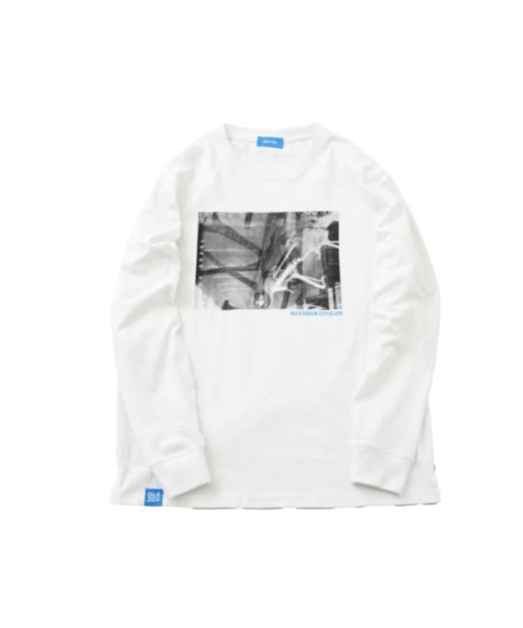 グラソス(GLAZOS)のフォトフロントプリント長袖Tシャツ8