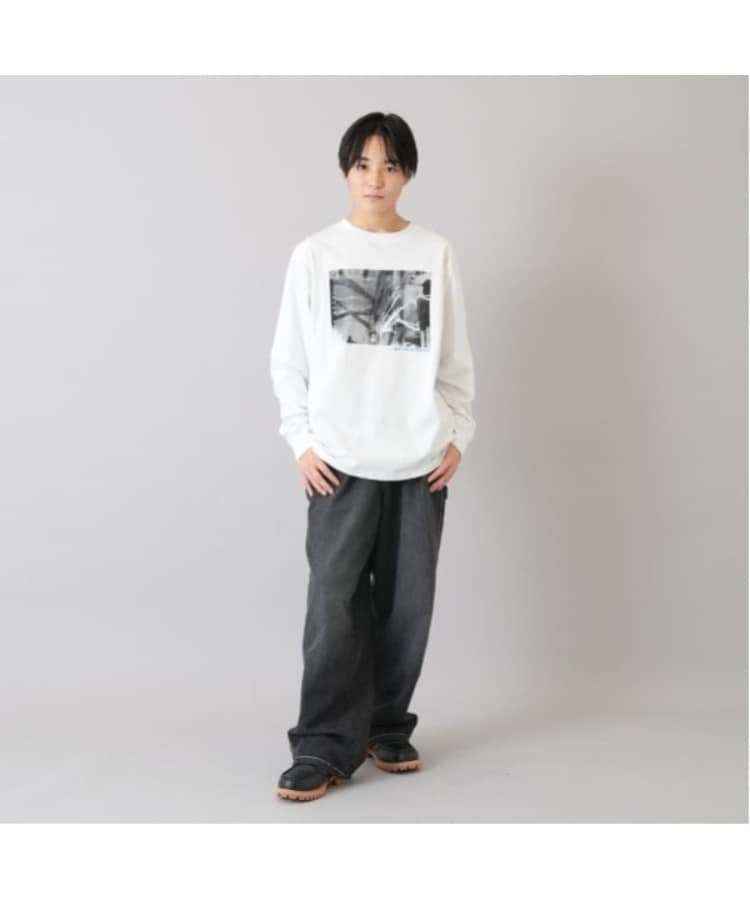 グラソス(GLAZOS)のフォトフロントプリント長袖Tシャツ11