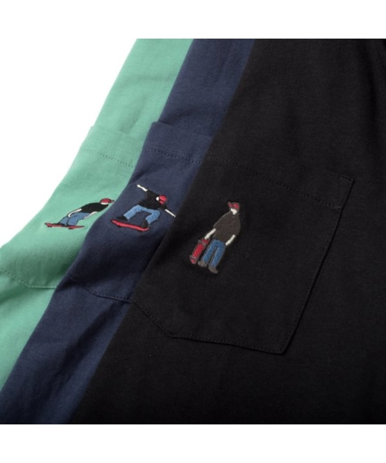 グラソス(GLAZOS)のポケットボブ刺繍入り裾レイヤード長袖Tシャツ6