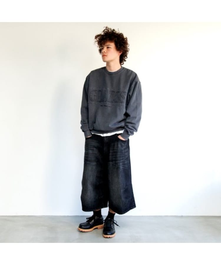 グラソス(GLAZOS)の【GLSW.】デニム・ワイドバギーショーツ2