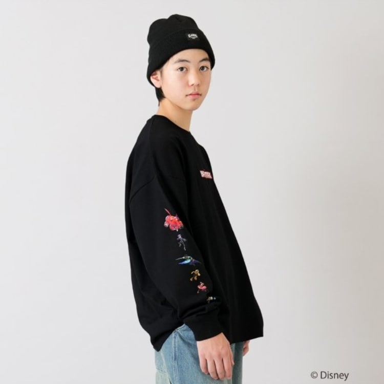 グラソス(GLAZOS)の【DISNEY】BAYMAX / 袖プリント長袖Tシャツ Ｔシャツ
