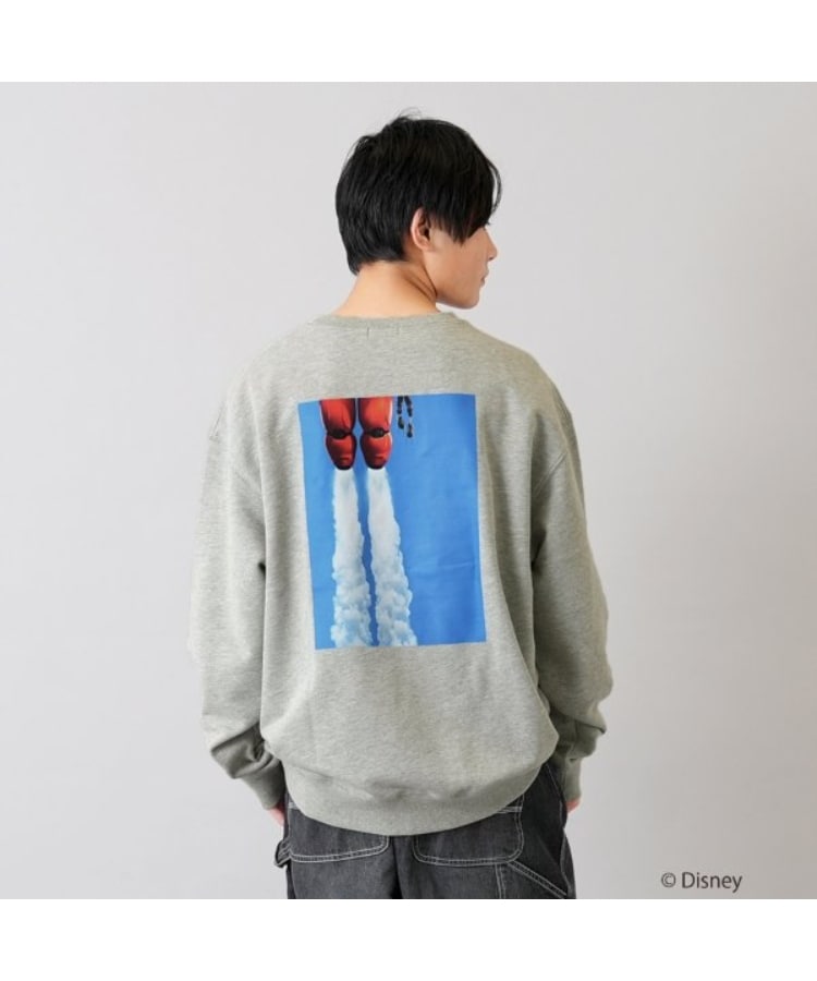 グラソス(GLAZOS)の【DISNEY】BAYMAX / バックフォトプリントトレーナー グレー(112)