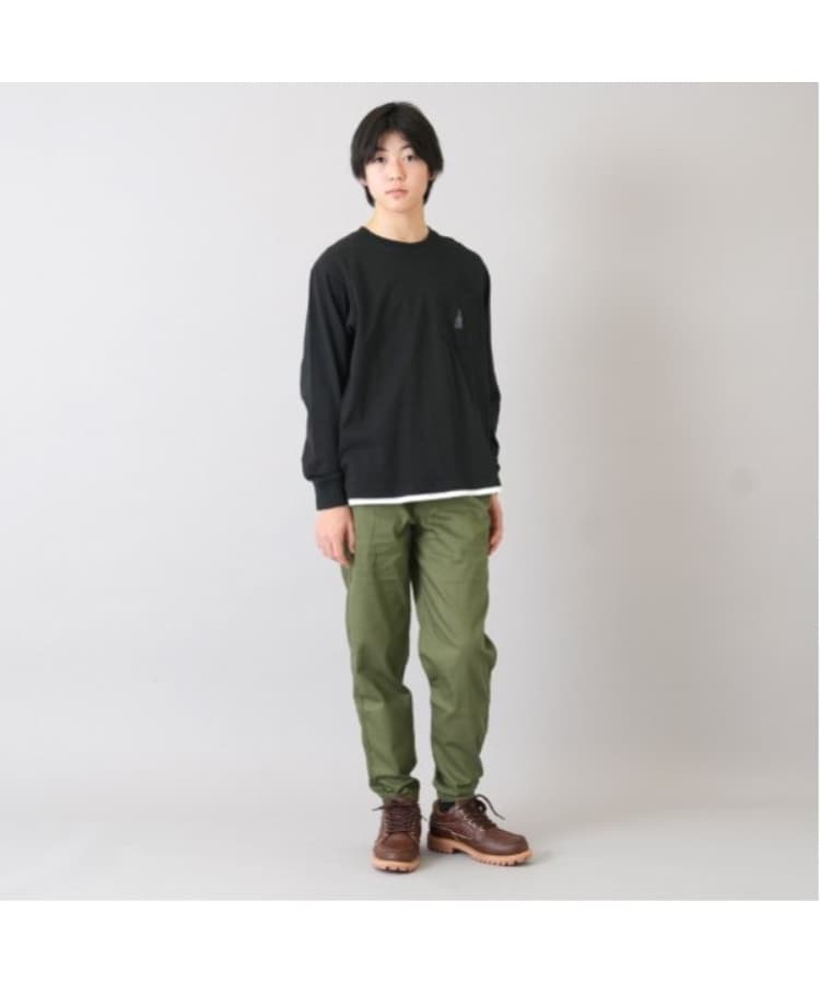 グラソス(GLAZOS)の綿ポリストレッチツイル・ジョガーパンツ3