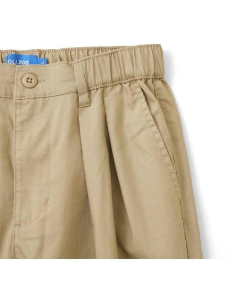 グラソス(GLAZOS)の綿ポリストレッチツイル・タックパンツ9