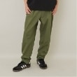 グラソス(GLAZOS)の綿ポリストレッチツイル・タックパンツ カーキ(027)