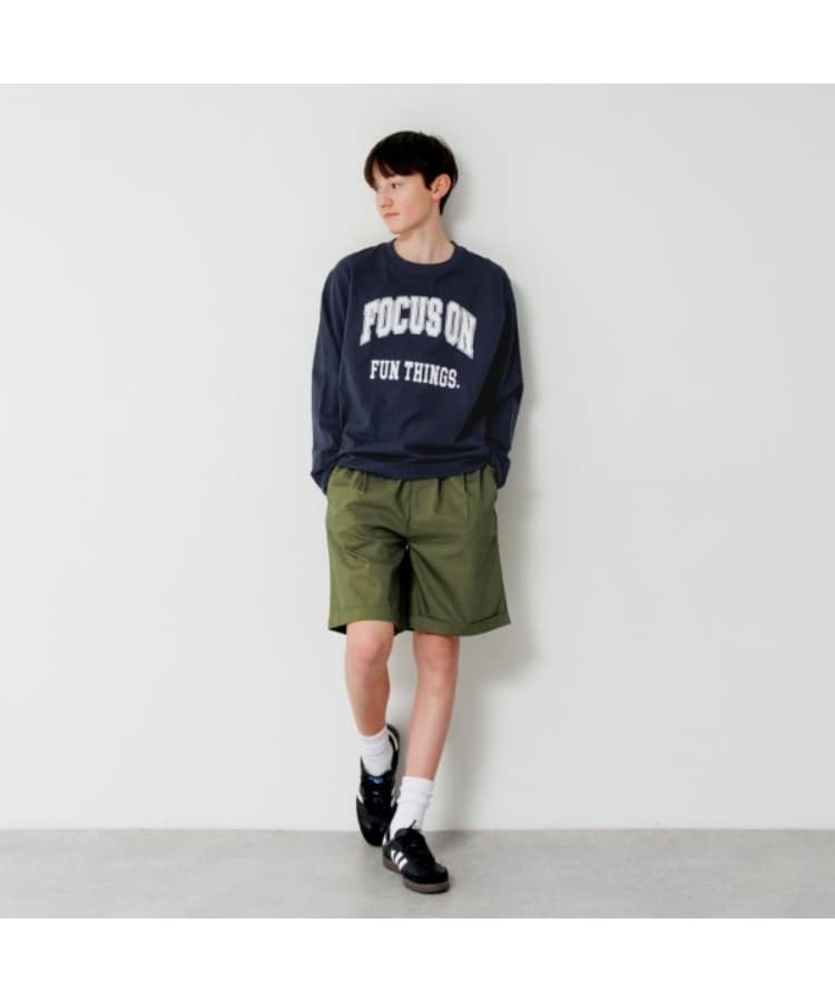 グラソス(GLAZOS)の綿ポリストレッチツイル・ショートパンツ1
