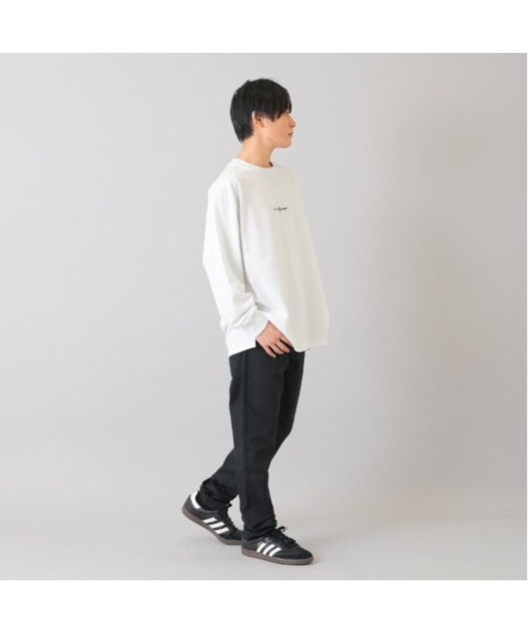 グラソス(GLAZOS)のフロントシンプル刺繍長袖Tシャツ5
