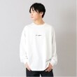 グラソス(GLAZOS)のフロントシンプル刺繍長袖Tシャツ ホワイト(001)