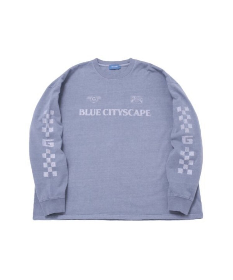 グラソス(GLAZOS)のピグメント・袖ロゴプリント長袖Tシャツ16