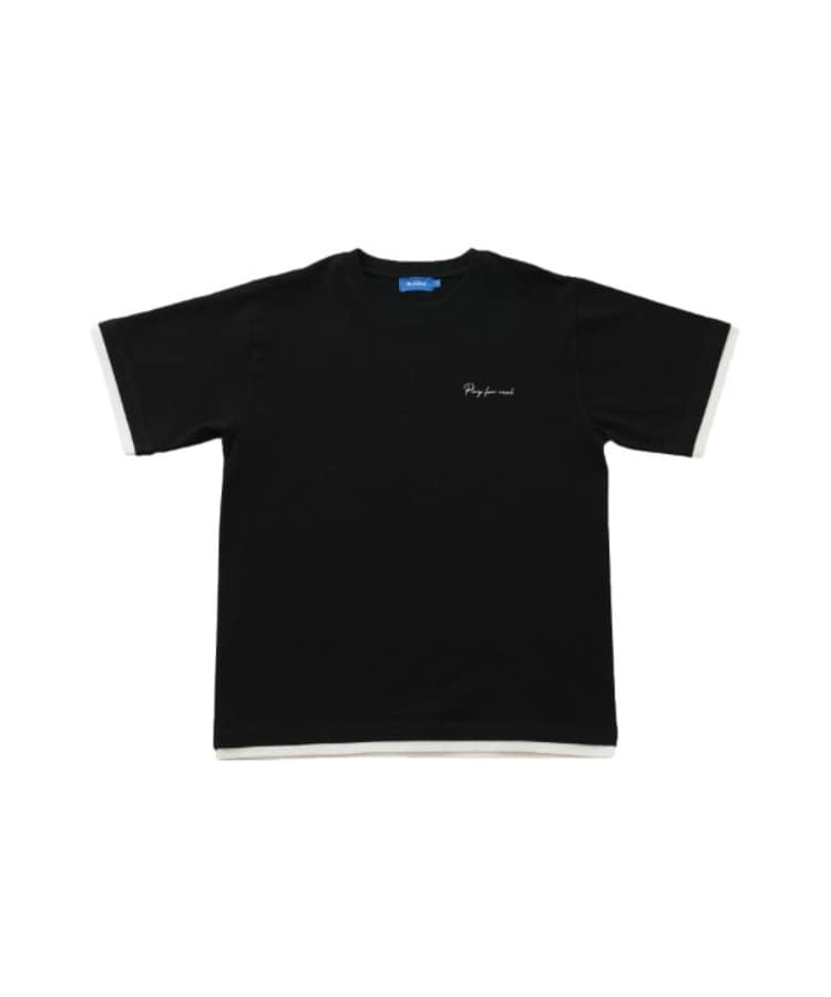 グラソス(GLAZOS)のワンポイントロゴ裾レイヤード半袖Tシャツ13