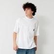 グラソス(GLAZOS)のポケット付きスケーター刺繍ビッグ半袖Tシャツ ホワイト(001)