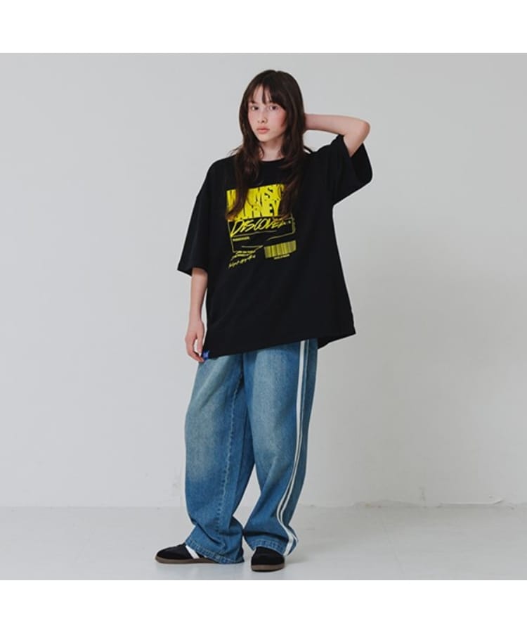 グラソス(GLAZOS)のフロントリフレクタープリントビッグ半袖Tシャツ20