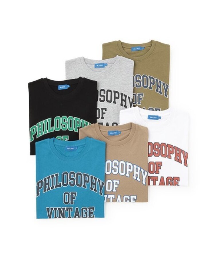 グラソス(GLAZOS)の【プチプラ】フロントカレッジロゴ半袖Tシャツ7