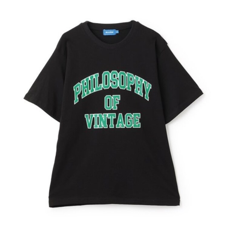 グラソス(GLAZOS)の【プチプラ】フロントカレッジロゴ半袖Tシャツ Ｔシャツ