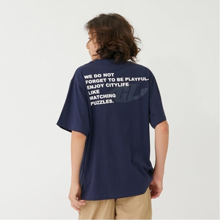 グラソス(GLAZOS)の【プチプラ】バックプリント半袖Tシャツ Ｔシャツ