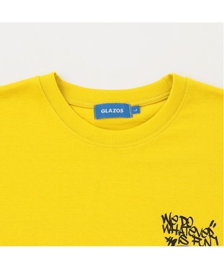 グラソス(GLAZOS)のフォトグラフィティロゴ発泡プリントビッグ半袖Tシャツ2