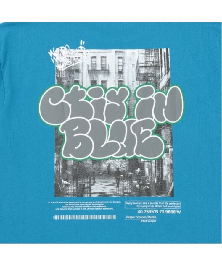 グラソス(GLAZOS)のフォトグラフィティロゴ発泡プリントビッグ半袖Tシャツ8