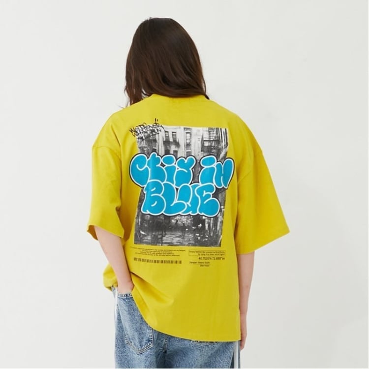 グラソス(GLAZOS)のフォトグラフィティロゴ発泡プリントビッグ半袖Tシャツ Ｔシャツ