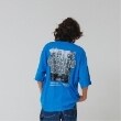 グラソス(GLAZOS)のフォトグラフィティロゴ発泡プリントビッグ半袖Tシャツ ブルー(091)