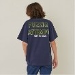 グラソス(GLAZOS)のバックリフレクタープリント半袖Tシャツ ネイビー(094)