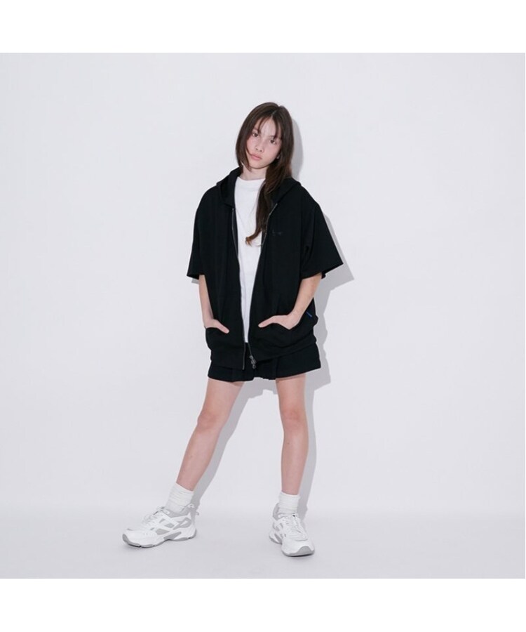 グラソス(GLAZOS)の【接触冷感】エアリークッション・ZIPUP半袖パーカー13