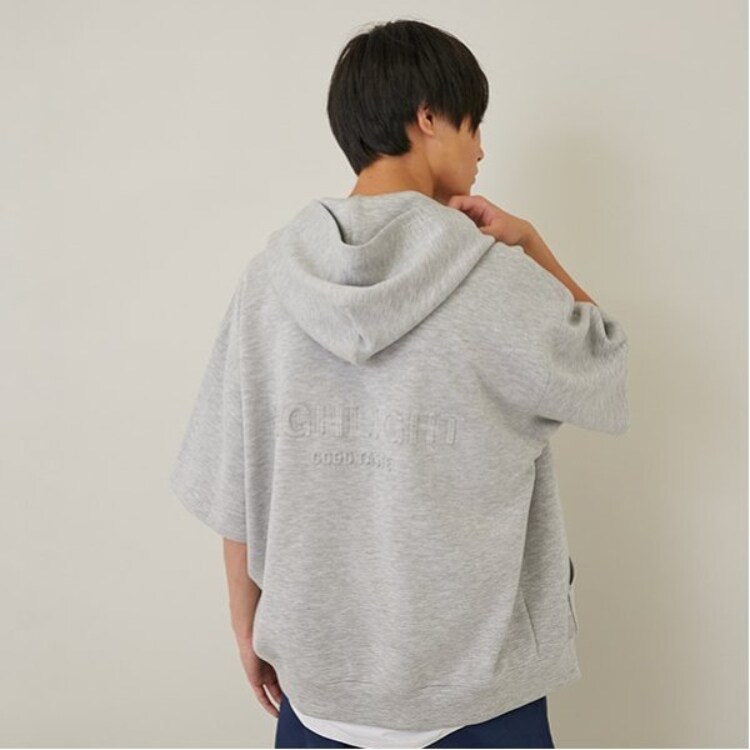 グラソス(GLAZOS)の【接触冷感】エアリークッション・ZIPUP半袖パーカー その他